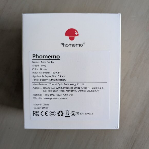 Phomemo M02 Mini Blue Pocket Printer Bluetooth Mini Mobile Thermal Printer - Picture 2 of 5